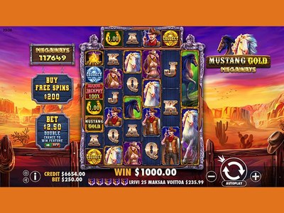 Видеослот Mustang Gold Megaways — играть онлайн